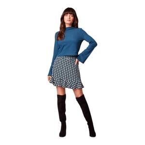 Band of The Free NWT Women’s Colette Deep Teal Diamond Print Mini Skirt Medium